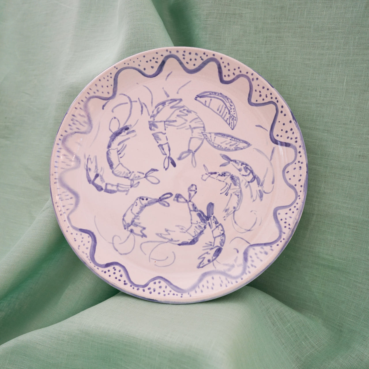 Ceramic Shrimp Platter