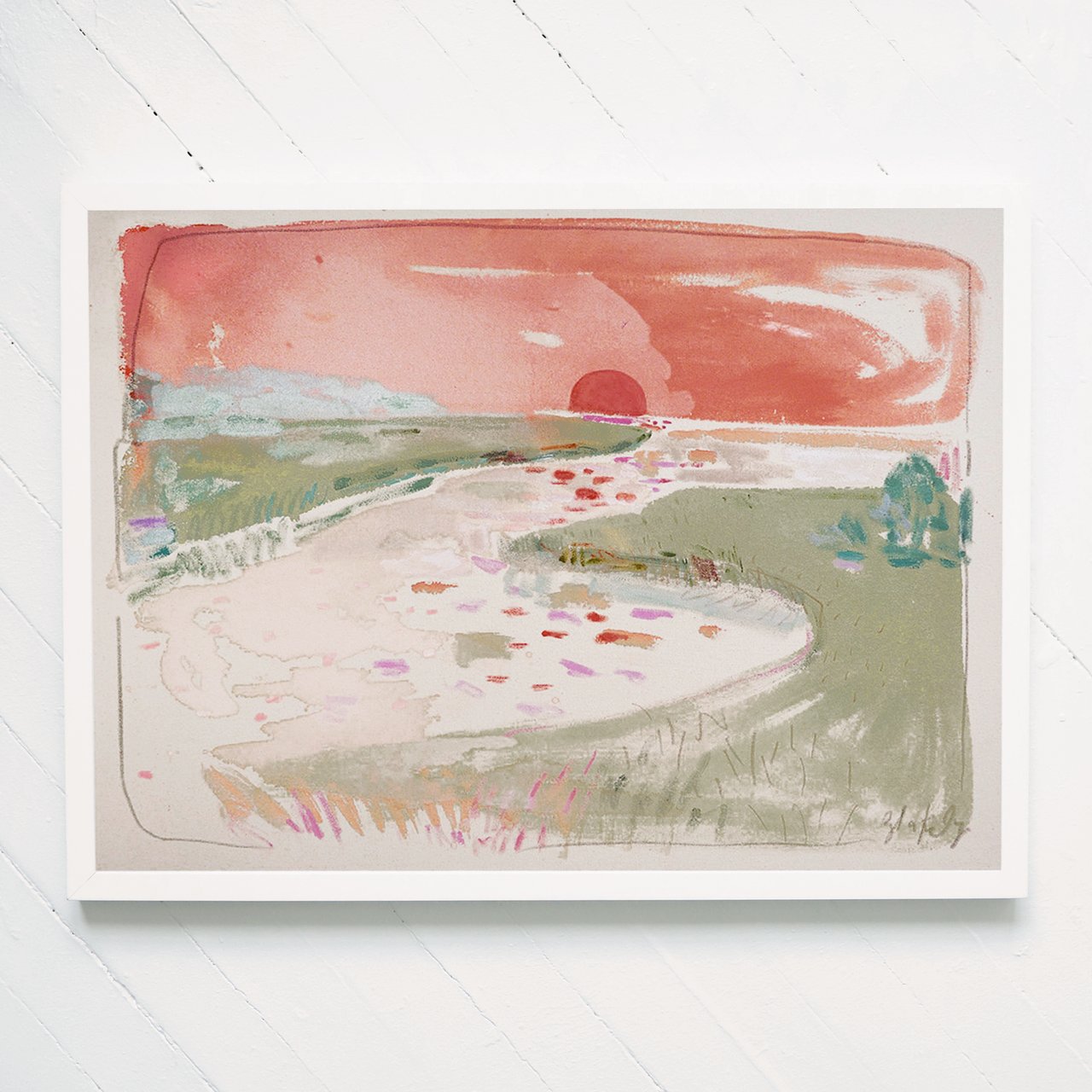 "Strawberry Sunset" Print