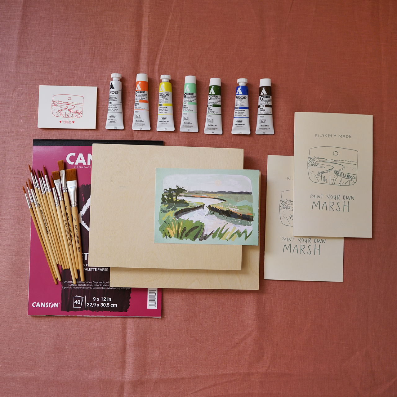 Valentine's Edition Artist Kit: Paint Your Own Marsh