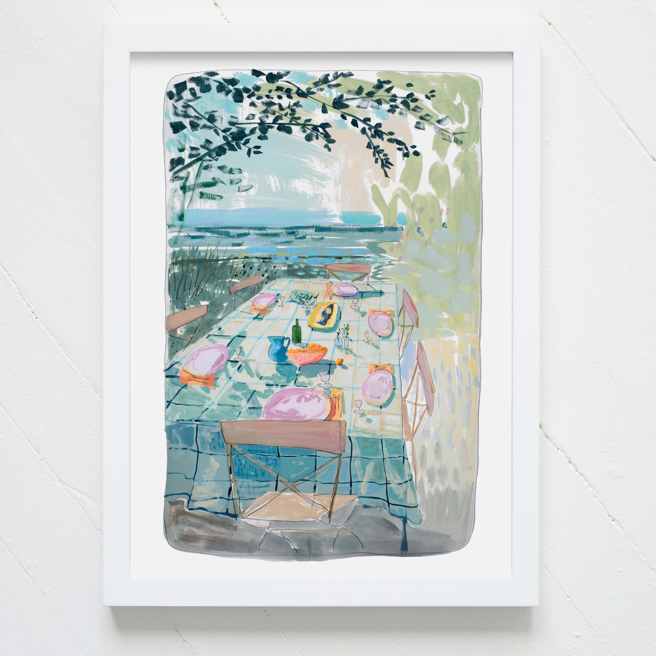 "Fish Under the Olives" Print