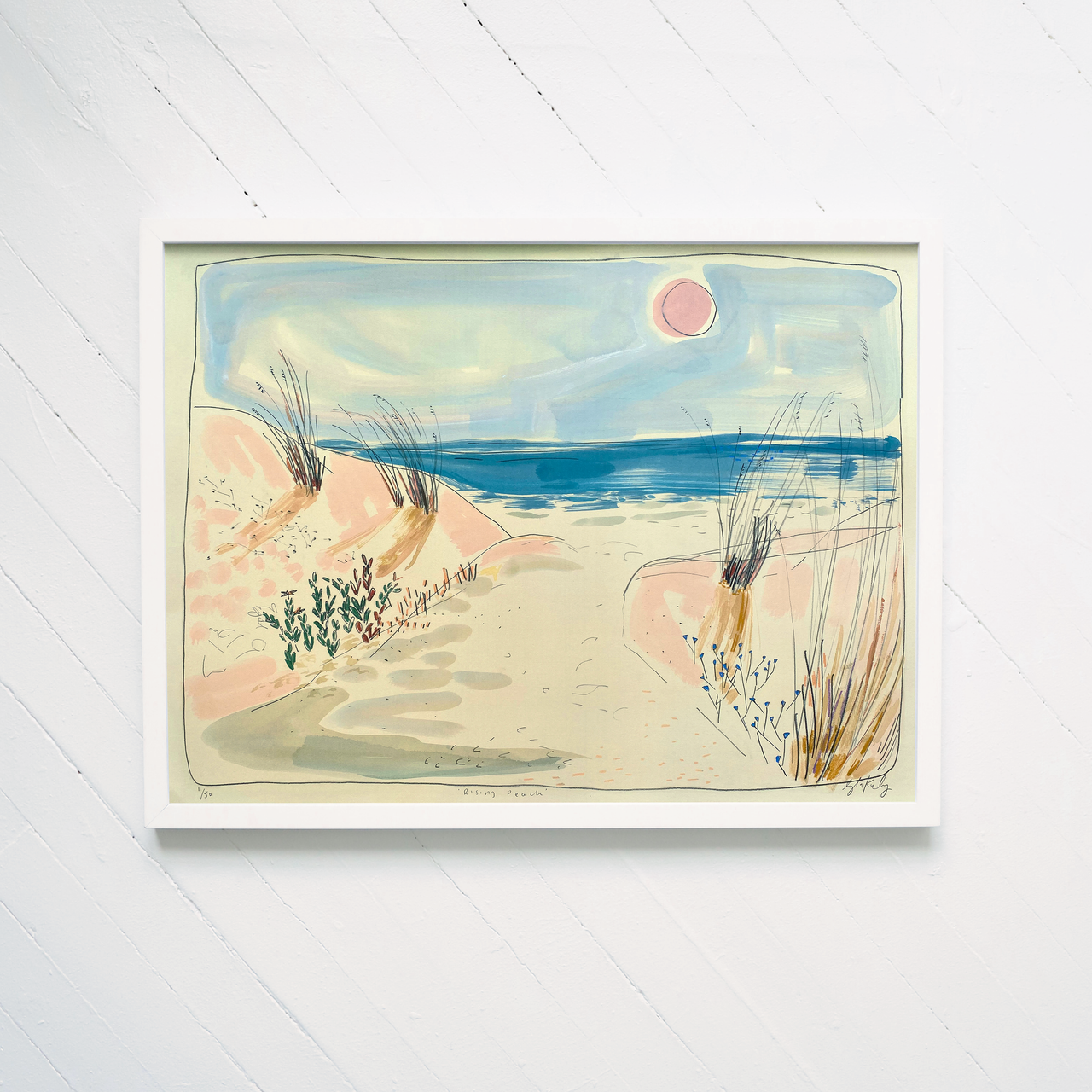 "Rising Peach” Print