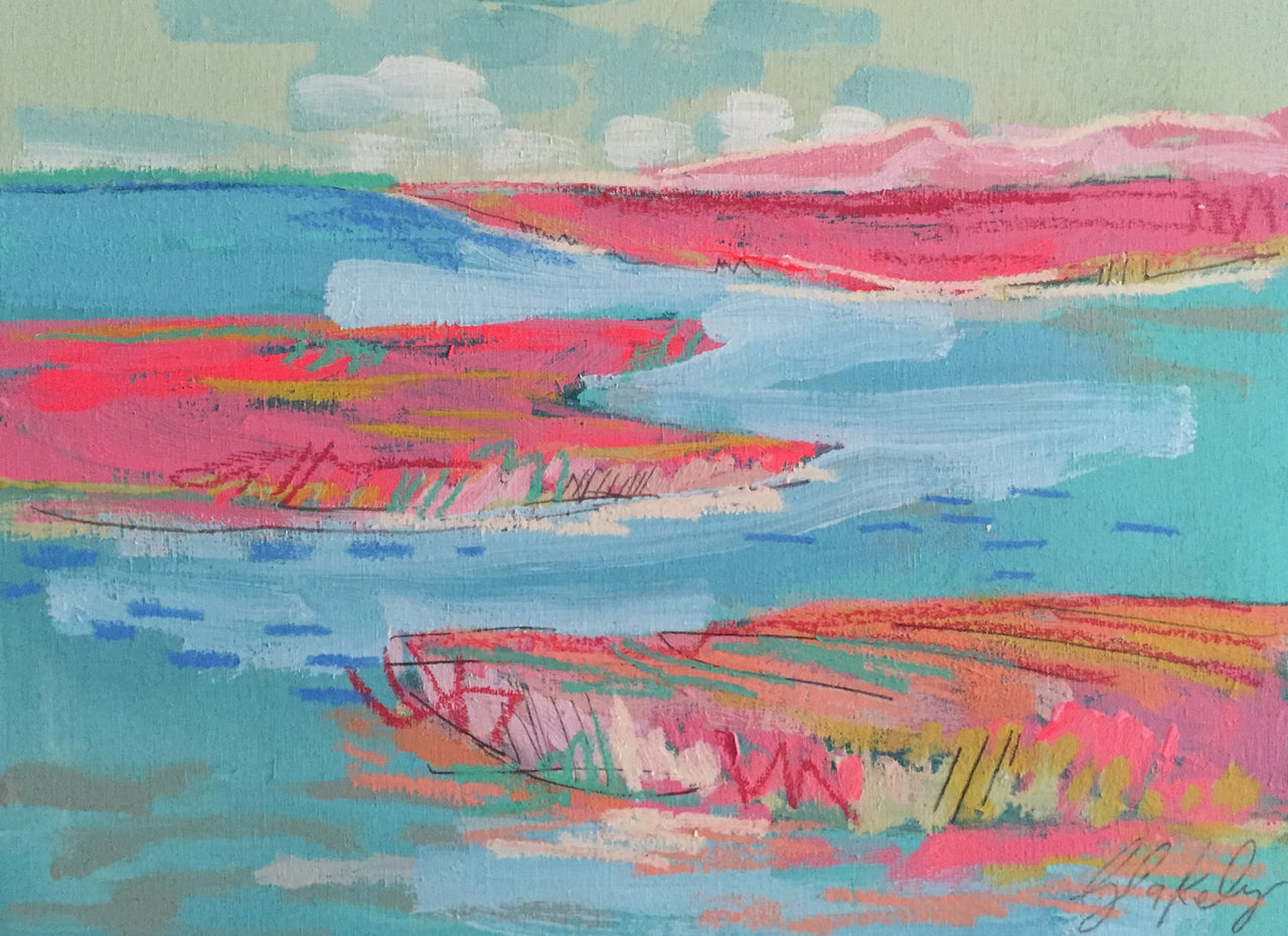 Pool Blue and Magenta