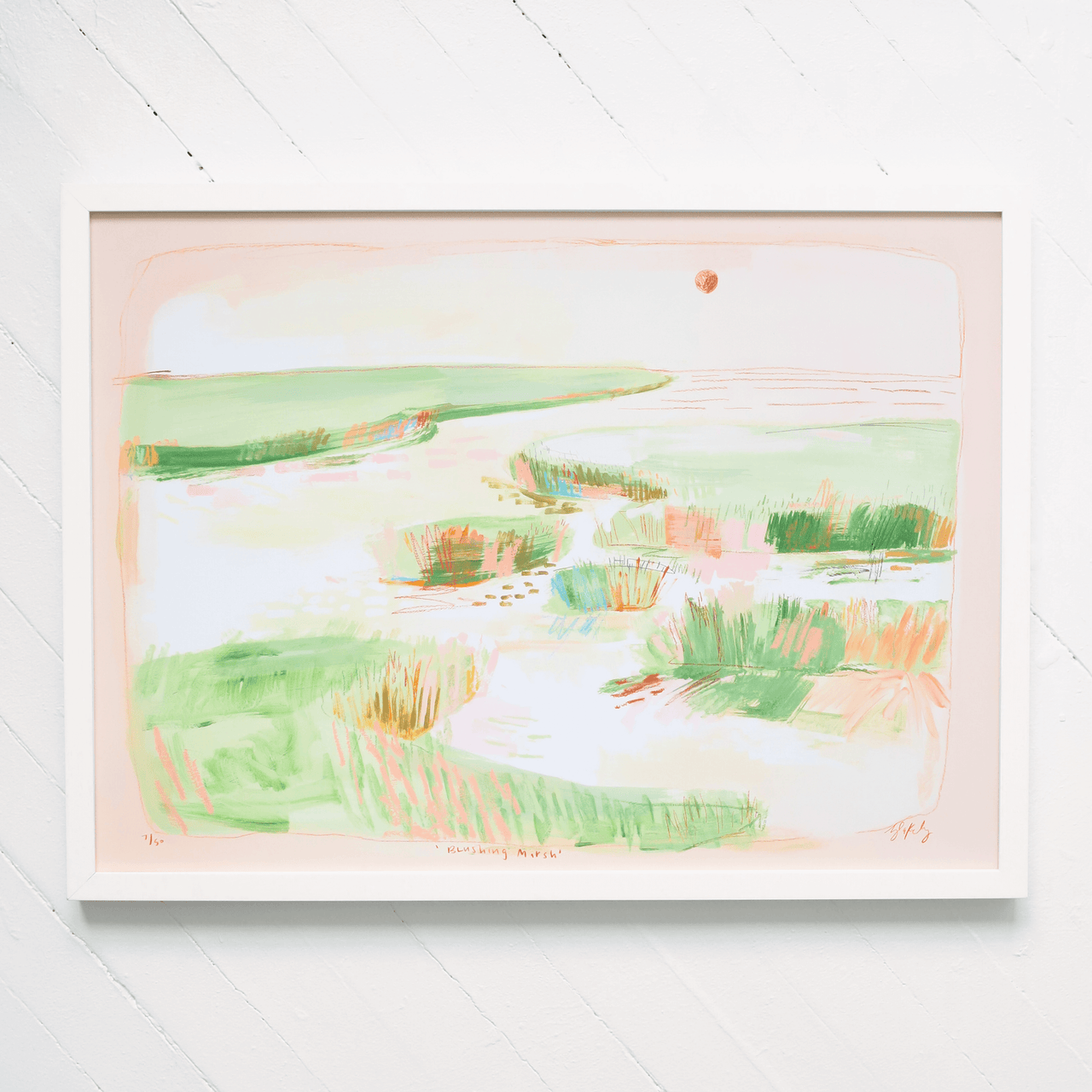 "Blushing Marsh" Print